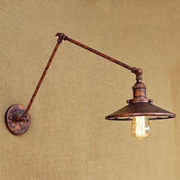 Rustikale Lodge Country Retro Galvanisierte Funktion für Mini-Stil Schwenkarm-Umgebungslicht