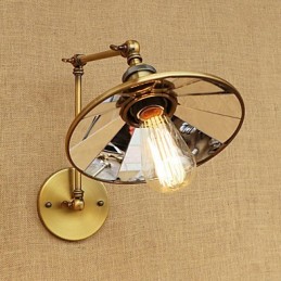 Rustikale Lodge Country Retro Galvanisierte Funktion für Mini-Stil Schwenkarm-Umgebungslicht
