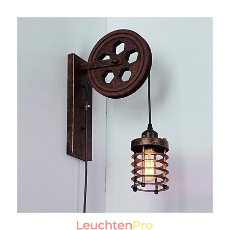 Industrielle Retro Eisen Wandleuchte Kreative Persönlichkeit Lift Pully Wandleuchte Industrielle Retro Eisen Wandleuchte Kreative Persönlichkeit Lift Pully Wandleuchte