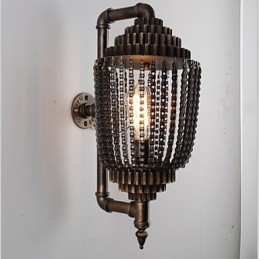 Vintage Eisen Industrielle Wind Shop Gear Lampe