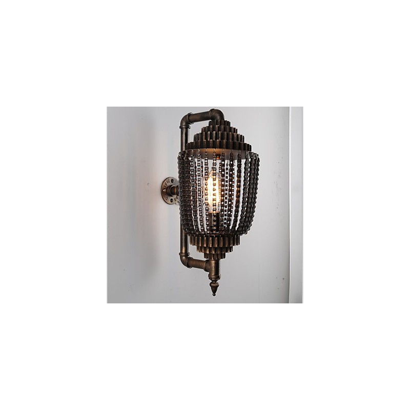 Vintage Eisen Industrielle Wind Shop Gear Lampe