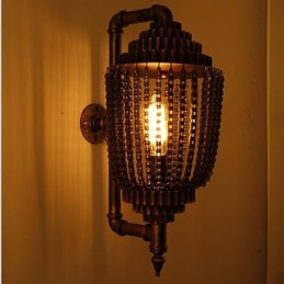 Vintage Eisen Industrielle Wind Shop Gear Lampe