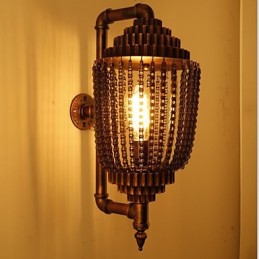 Vintage Eisen Industrielle Wind Shop Gear Lampe