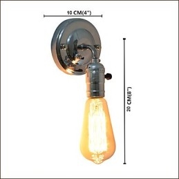 Wandleuchte Wandleuchten Wand Eisen Wandlampe dumm schwarz Lichtschwert Lampe an der Wand