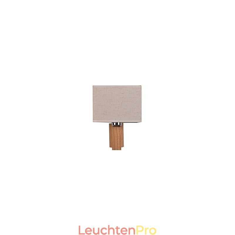 Einfache Wandlampe, Nachttischlampe mit Stoffschirm und Massivholz für Schlafzimmer, Kommode, Wohnzimmer, Babyzimmer