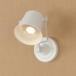 Wandleuchte aus lackiertem Stahl, dumme schwarze amerikanische Kaffeedekoration, Retro-Wandleuchte, Lichtschwertlampe an der Wand