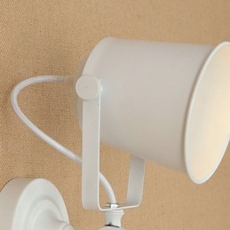 Wandleuchte aus lackiertem Stahl, dumme schwarze amerikanische Kaffeedekoration, Retro-Wandleuchte, Lichtschwertlampe an der Wand