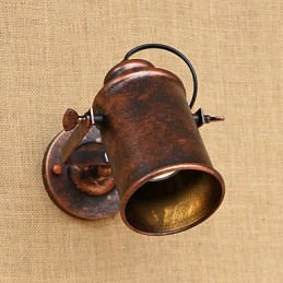 Wandleuchte aus lackiertem Stahl, dumme schwarze amerikanische Kaffeedekoration, Retro-Wandleuchte, Lichtschwertlampe an der Wand