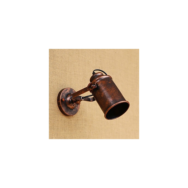 Wandleuchte aus lackiertem Stahl, dumme schwarze amerikanische Kaffeedekoration, Retro-Wandleuchte, Lichtschwertlampe an der Wand