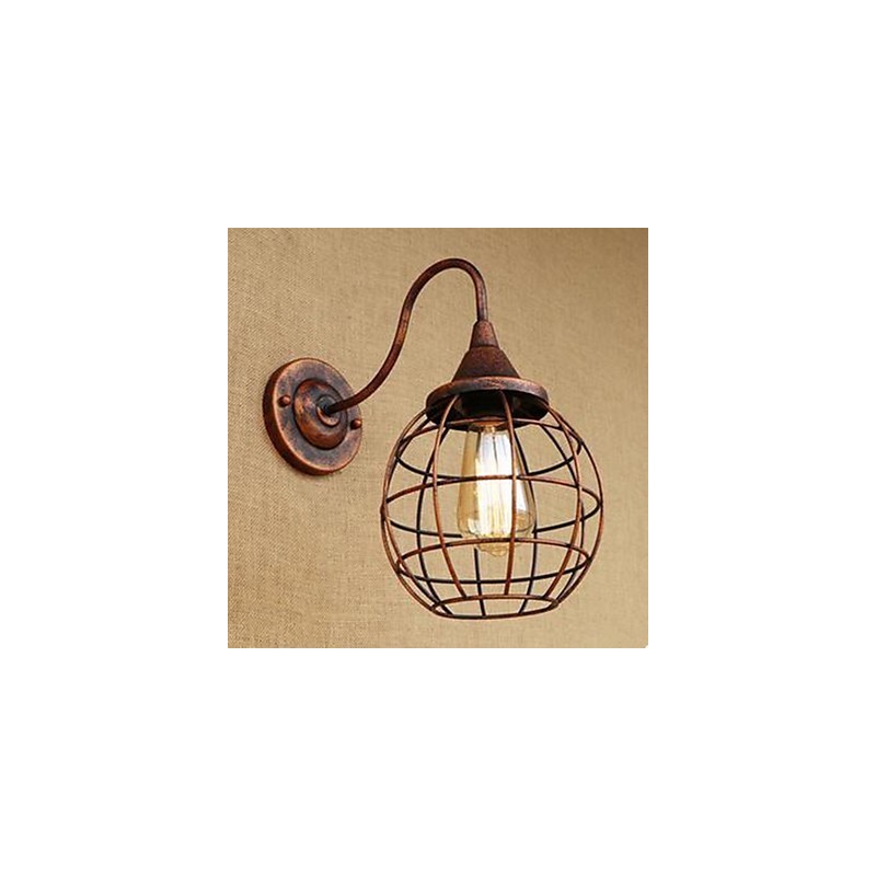 Eisen Kunst RETRO Rost Farbe Studie lLiving Zimmer Nacht Amerikanischen Wand Lampe