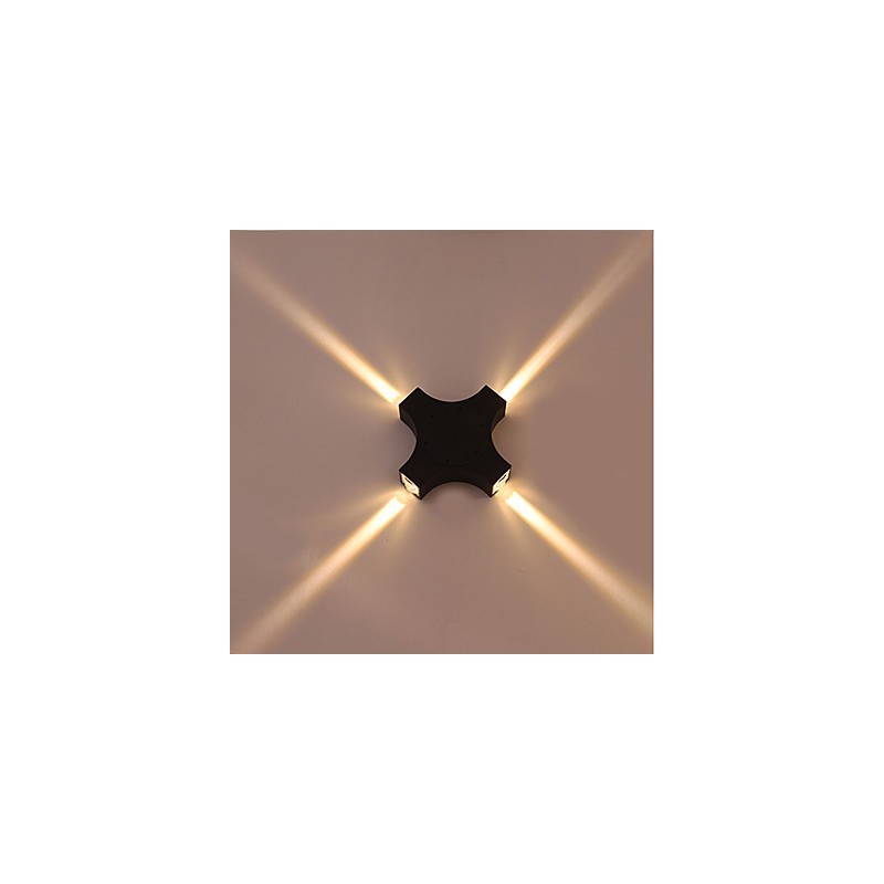 Integrierte einfache Neuheit Country-Funktion für Augenschutz Umgebungslicht Wandleuchten Cross Star Outdoor wasserdichte Hof-Wandlampe