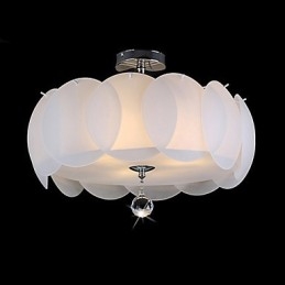3-flammiger Glas-Kronleuchter, moderne Pendelleuchte, Familie