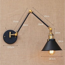 Galvanisiertes Vintage-Country-Feature für Mini-Stil-Schwenkarm-Downlight mit Augenschutz und Schwenkarmleuchten