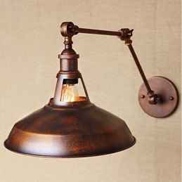Langer Arm Halb rostig Industriell Retro Nostalgisch Versenkbare Klappwandleuchter Wandleuchte