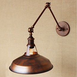 Langer Arm Halb rostig Industriell Retro Nostalgisch Versenkbare Klappwandleuchter Wandleuchte