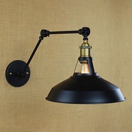 Langer Arm Halb rostig Industriell Retro Nostalgisch Versenkbare Klappwandleuchter Wandleuchte