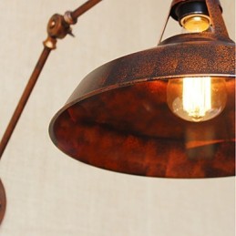 Langer Arm Halb rostig Industriell Retro Nostalgisch Versenkbare Klappwandleuchter Wandleuchte