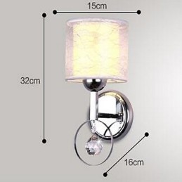 Moderne zeitgenössische galvanisierte Kristall-Wandleuchter mit Uplight