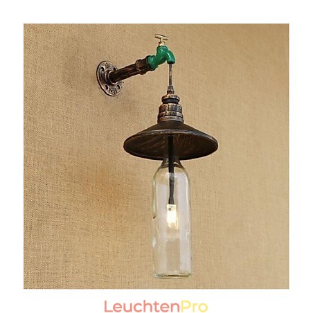 Edison Retro Dekorative Wasserpfeife Weinflasche Wandleuchte Wandleuchte Edison Retro Dekorative Wasserpfeife Weinflasche Wandleuchte Wandleuchte