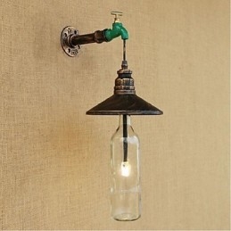Edison Retro Dekorative Wasserpfeife Weinflasche Wandleuchte Wandleuchte