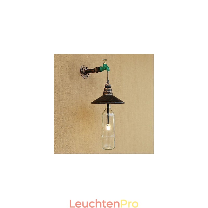 Edison Retro Dekorative Wasserpfeife Weinflasche Wandleuchte Wandleuchte