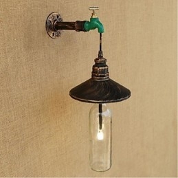Edison Retro Dekorative Wasserpfeife Weinflasche Wandleuchte Wandleuchte