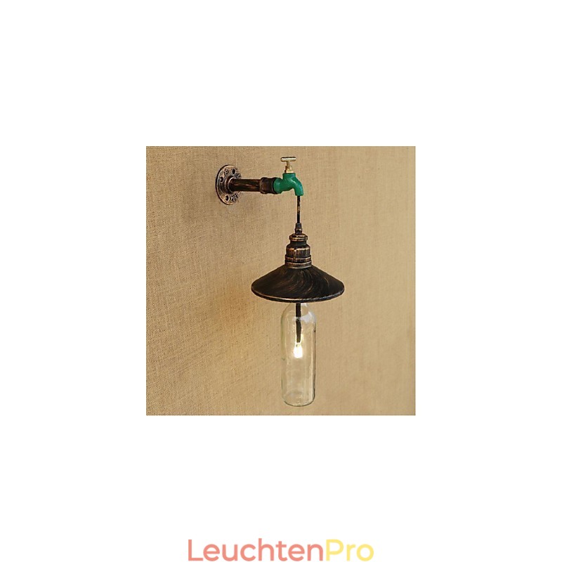 Edison Retro Dekorative Wasserpfeife Weinflasche Wandleuchte Wandleuchte