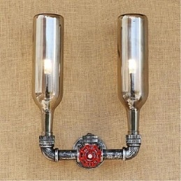 Wasserflasche Wandleuchte Wandleuchte Grau