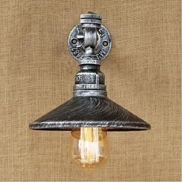 Rustikale Lodge Malerei Funktion für Ambient Light Wandleuchten Wandleuchte Silber