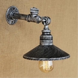 Rustikale Lodge Malerei Funktion für Ambient Light Wandleuchten Wandleuchte Silber