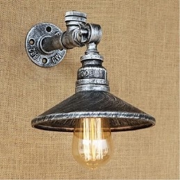 Rustikale Lodge Malerei Funktion für Ambient Light Wandleuchten Wandleuchte Silber