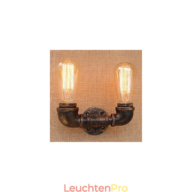 Nostalgie Einfache Wasserleitung Dekorative Kleine Wandleuchte Wandleuchte