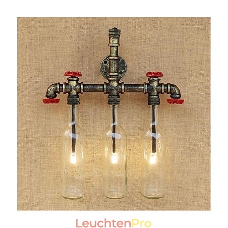 Retro Industrielle Windschalter Wasserflasche Wandlampe Wandleuchte