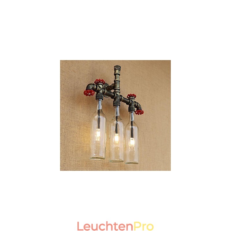 Retro Industrielle Windschalter Wasserflasche Wandlampe Wandleuchte