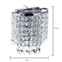 Moderne zeitgenössische galvanisierte Funktion für Kristall-Downlight-Wandleuchten Wandleuchte