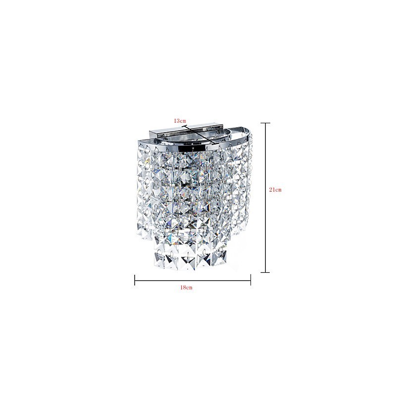 Moderne zeitgenössische galvanisierte Funktion für Kristall-Downlight-Wandleuchten Wandleuchte