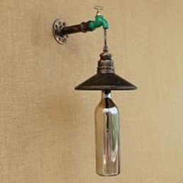 Eisenrohr Retro Bar Hotel Dekoration Rohr Flasche Wandleuchte