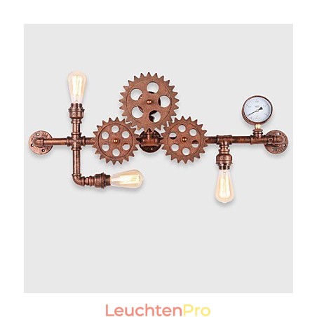 Vintage Industrielle Rohrwandleuchten Holzhelmform Kreative drehbare Lichter Restaurant Cafe Bar Dekorationsbeleuchtung Vintage Industrielle Rohrwandleuchten Holzhelmform Kreative drehbare Lichter Restaurant Cafe Bar Dekorationsbeleuchtung