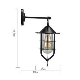 Europäischen stil wand lampe balkon gang außen lampe retro industriellen wind bar hof treppe