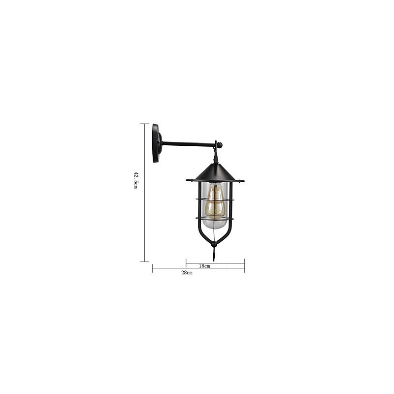 Europäischen stil wand lampe balkon gang außen lampe retro industriellen wind bar hof treppe