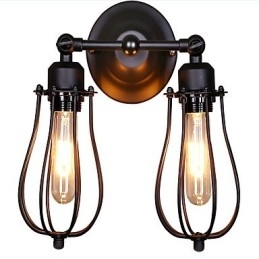 Traditionelle klassische rustikale Lodge Country-Malerei-Funktion für Swing Arm Ambient Light Wandleuchten Wandleuchte