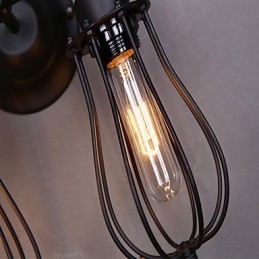 Traditionelle klassische rustikale Lodge Country-Malerei-Funktion für Swing Arm Ambient Light Wandleuchten Wandleuchte