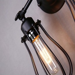 Traditionelle klassische rustikale Lodge Country-Malerei-Funktion für Swing Arm Ambient Light Wandleuchten Wandleuchte