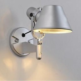 Moderne zeitgenössische Silber-Funktion für Augenschutz Umgebungslicht Wandleuchten Wandleuchte