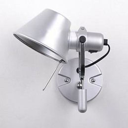 Moderne zeitgenössische Silber-Funktion für Augenschutz Umgebungslicht Wandleuchten Wandleuchte