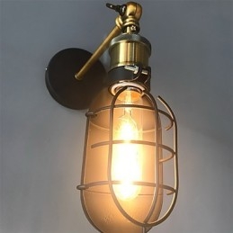Vintage Schwarz Metall Loft Wand Lampen Wohnzimmer Esszimmer Flur Cafe Bars Bar Wand Lampe