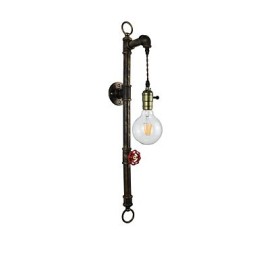 Wandleuchte Wandleuchten Wand Eisen Wandlampe dumm schwarz Lichtschwert Lampe an der Wand