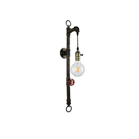 Wandleuchte Wandleuchten Wand Eisen Wandlampe dumm schwarz Lichtschwert Lampe an der Wand