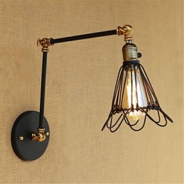 Rustikale Lodge Country Retro Malerei Feature für Mini-Stil Swing Arm Ambient Light Swing