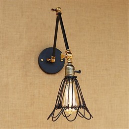 Rustikale Lodge Country Retro Malerei Feature für Mini-Stil Swing Arm Ambient Light Swing